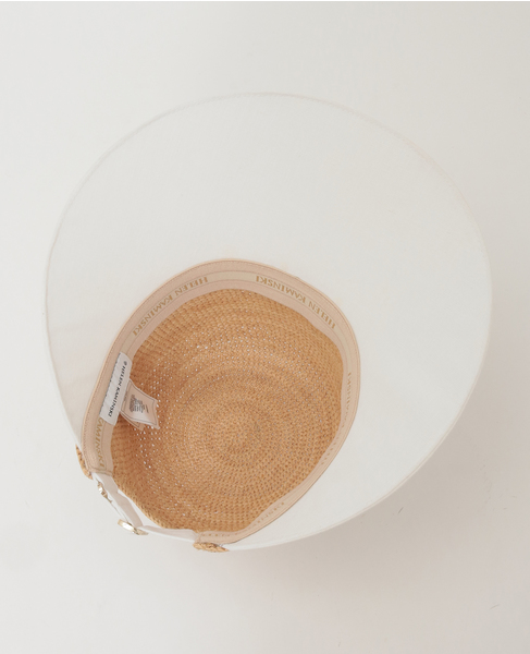 【Helen Kaminski/ヘレンカミンスキー】Blaise Raffia & Linen Cap 詳細画像 ナチュラル 4