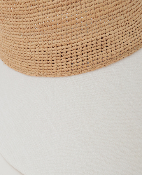 【Helen Kaminski/ヘレンカミンスキー】Blaise Raffia & Linen Cap 詳細画像 ナチュラル 5