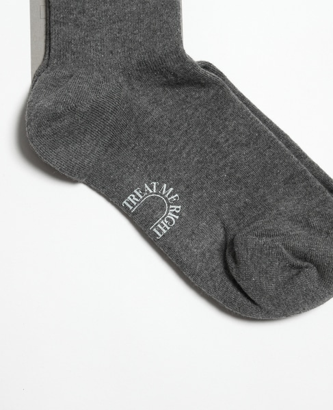 【TREAT ME RIGHT /トリ―トミーライト 】COTTON COMPRESSION SOCKS 詳細画像 グレー 3