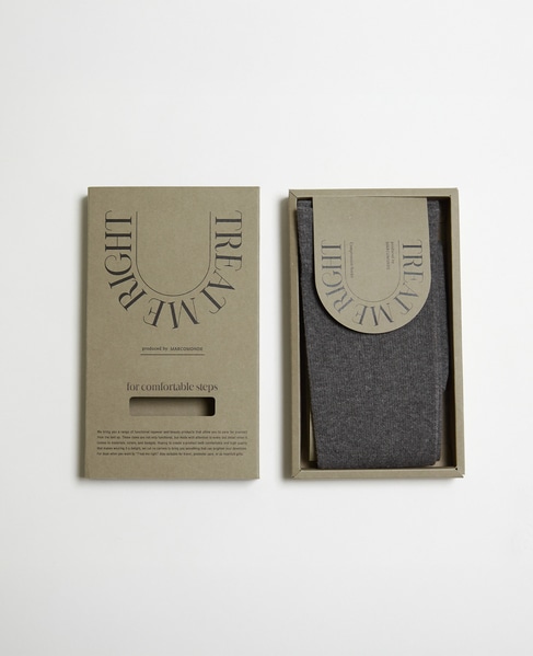 【TREAT ME RIGHT /トリ―トミーライト 】COTTON COMPRESSION SOCKS 詳細画像 グレー 4