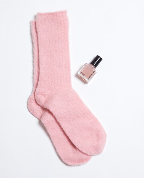 【MARCOMONDE/マルコモンド】Mohair socks and nail Box Set 詳細画像 ピンク 2