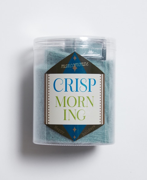 【MARCOMONDE/マルコモンド】Mohair socks and nail Box Set 詳細画像 サックス 1