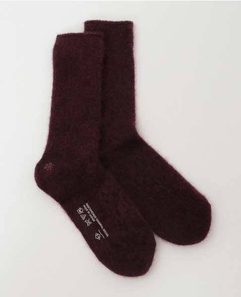 【MARCOMONDE/マルコモンド】Mohair socks and nail Box Set 詳細画像 ボルドー 4