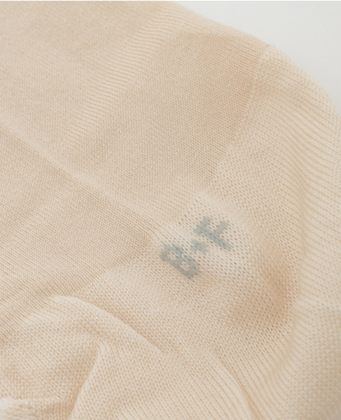 【BLEUFORET/ブルーフォレ】 ピコデティールアンクルソックス 詳細画像 ライトベージュ 7