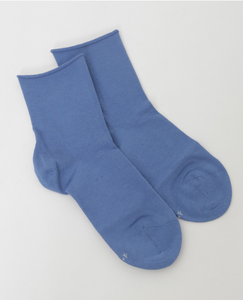 【BLEUFORET/ブルーフォレ】 コットンアンクルソックス 詳細画像 ブルー 2