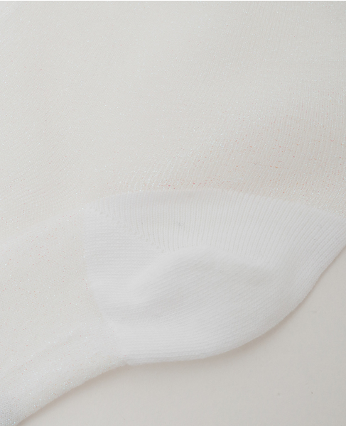 【BLEUFORET/ブルーフォレ】 グリッターシアーソックス 詳細画像 ホワイト 5