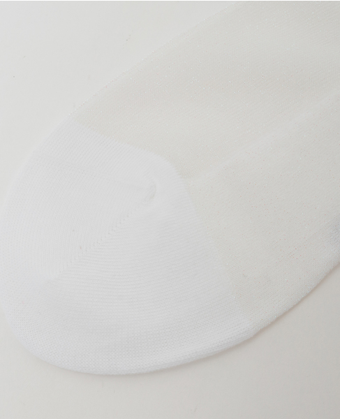 【BLEUFORET/ブルーフォレ】 グリッターシアーソックス 詳細画像 ホワイト 6