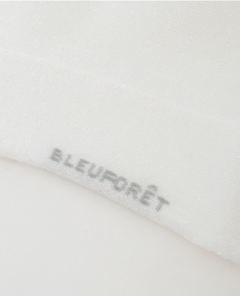 【BLEUFORET/ブルーフォレ】 グリッターシアーソックス 詳細画像 ホワイト 7