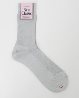 【MARCOMONDE/マルコモンド】glitter ribbed socks