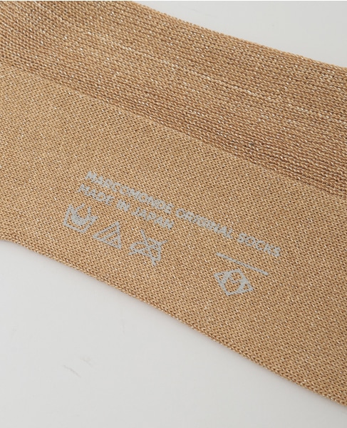 【MARCOMONDE/マルコモンド】glitter ribbed socks 詳細画像 ゴールド 7