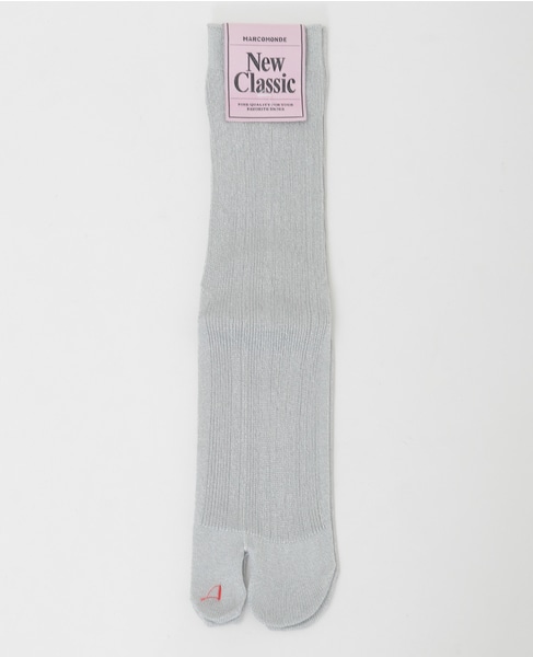 【MARCOMONDE/マルコモンド】glitter tabi socks 詳細画像 シルバー 1