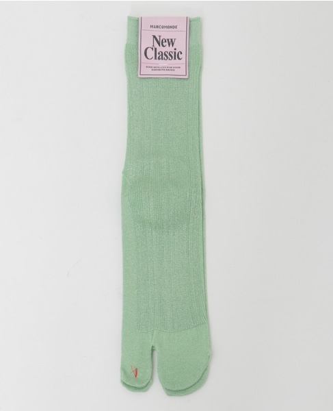 【MARCOMONDE/マルコモンド】glitter tabi socks 詳細画像 グリーン 1