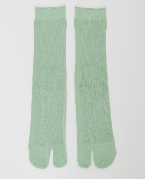 【MARCOMONDE/マルコモンド】glitter tabi socks 詳細画像 グリーン 2