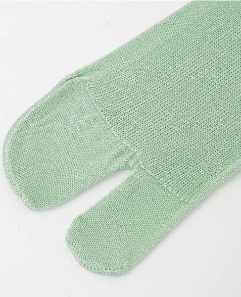 【MARCOMONDE/マルコモンド】glitter tabi socks 詳細画像 グリーン 5
