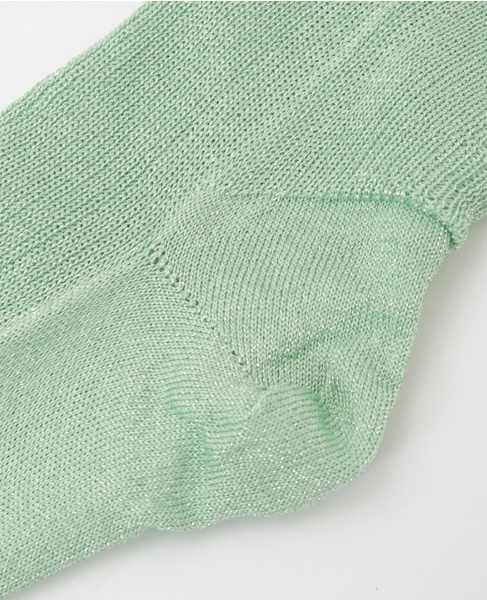 【MARCOMONDE/マルコモンド】glitter tabi socks 詳細画像 グリーン 6