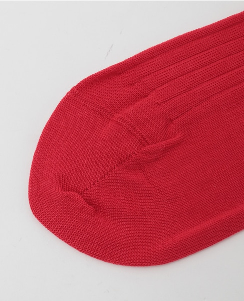 【MARCOMONDE/マルコモンド】high quality cotton ribbed socks 詳細画像 レッド 5
