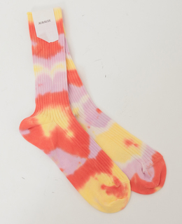 【AURALEE/オーラリー】*GIZA HIGH GAUGE TIE-DYE SOCKS