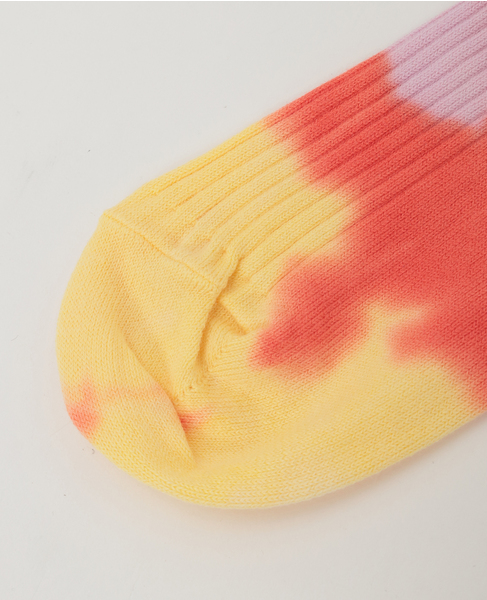 【AURALEE/オーラリー】*GIZA HIGH GAUGE TIE-DYE SOCKS 詳細画像 オレンジ 6