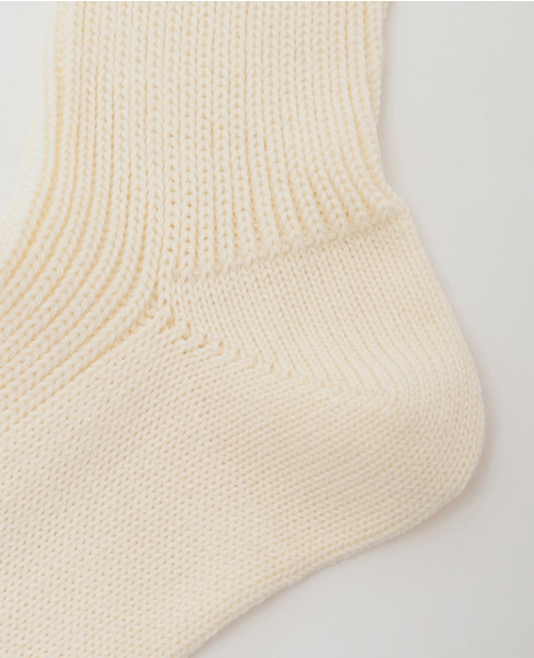 【AURALEE/オーラリー】*COTTON LOW GAUGE SOCKS 詳細画像 アイボリー 5