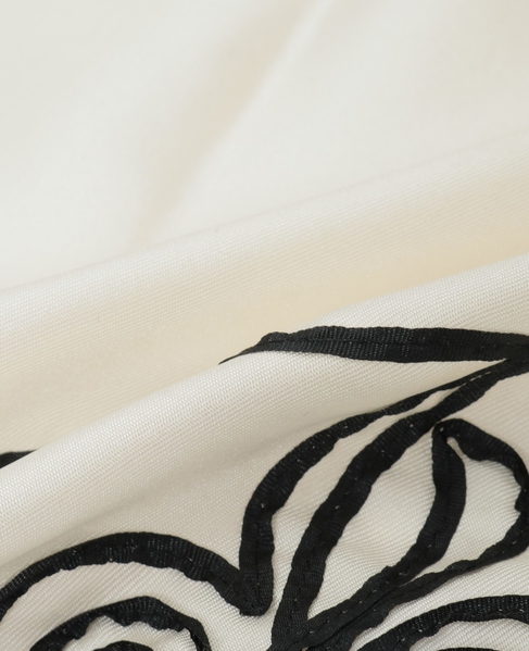 【ASAUCE MELER /アソースメレ】テープエンブロイダリースカーフii 詳細画像 アイボリー 6