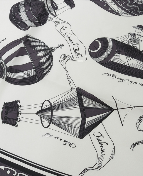 【manipuri/マニプリ】シルクスカーフ 詳細画像 チャコールグレー 4