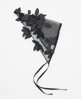 【MARGE /マージ 】Tulle floral sheer scarf