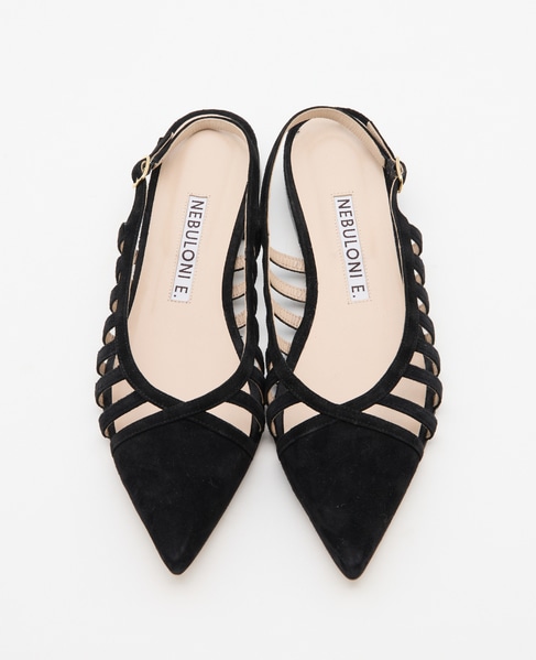 【NEBULONI E. /ネブローニ】バックストラップシューズ MINA 詳細画像 ブラック 2