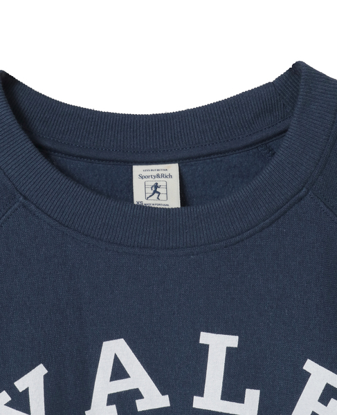 【Sporty＆Rich/スポーティアンドリッチ】Veritas Soft Crewneck 詳細画像 ネイビー 3