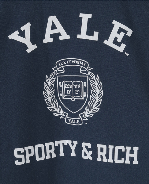 【Sporty＆Rich/スポーティアンドリッチ】Veritas Soft Crewneck 詳細画像 ネイビー 6