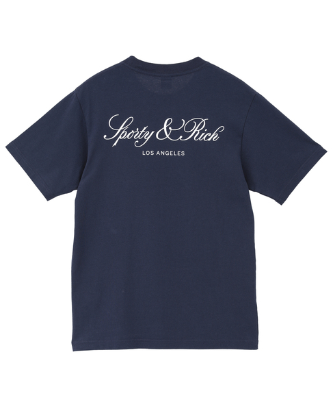 【Sporty＆Rich/スポーティアンドリッチ】Vendome LA Tshirtネイビー 詳細画像 ネイビー 2