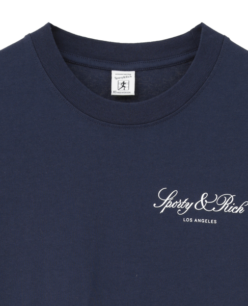 【Sporty＆Rich/スポーティアンドリッチ】Vendome LA Tshirtネイビー 詳細画像 ネイビー 3