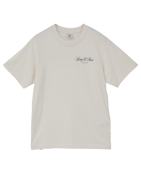 【Sporty＆Rich/スポーティアンドリッチ】Vendome LA Tshirtアイボリー 詳細画像 アイボリー 1