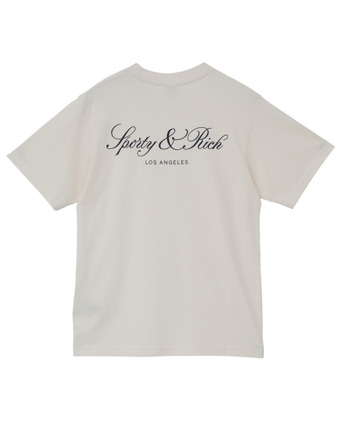【Sporty＆Rich/スポーティアンドリッチ】Vendome LA Tshirtアイボリー 詳細画像 アイボリー 2