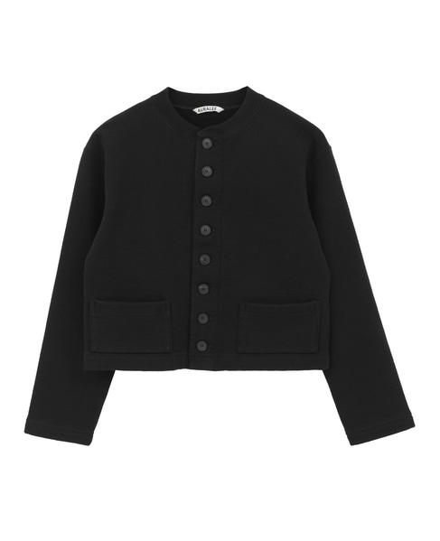 【AURALEE/オーラリー】SMOOTH SOFT BD SWEAT CARDIGAN 詳細画像 ブラック 1