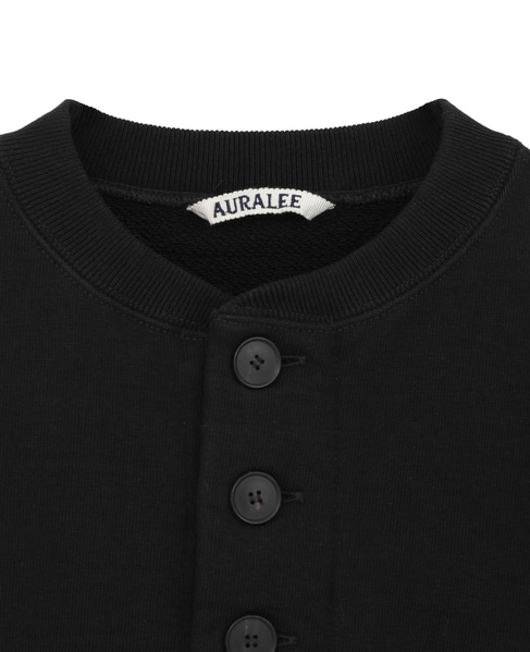【AURALEE/オーラリー】SMOOTH SOFT BD SWEAT CARDIGAN 詳細画像 ブラック 3