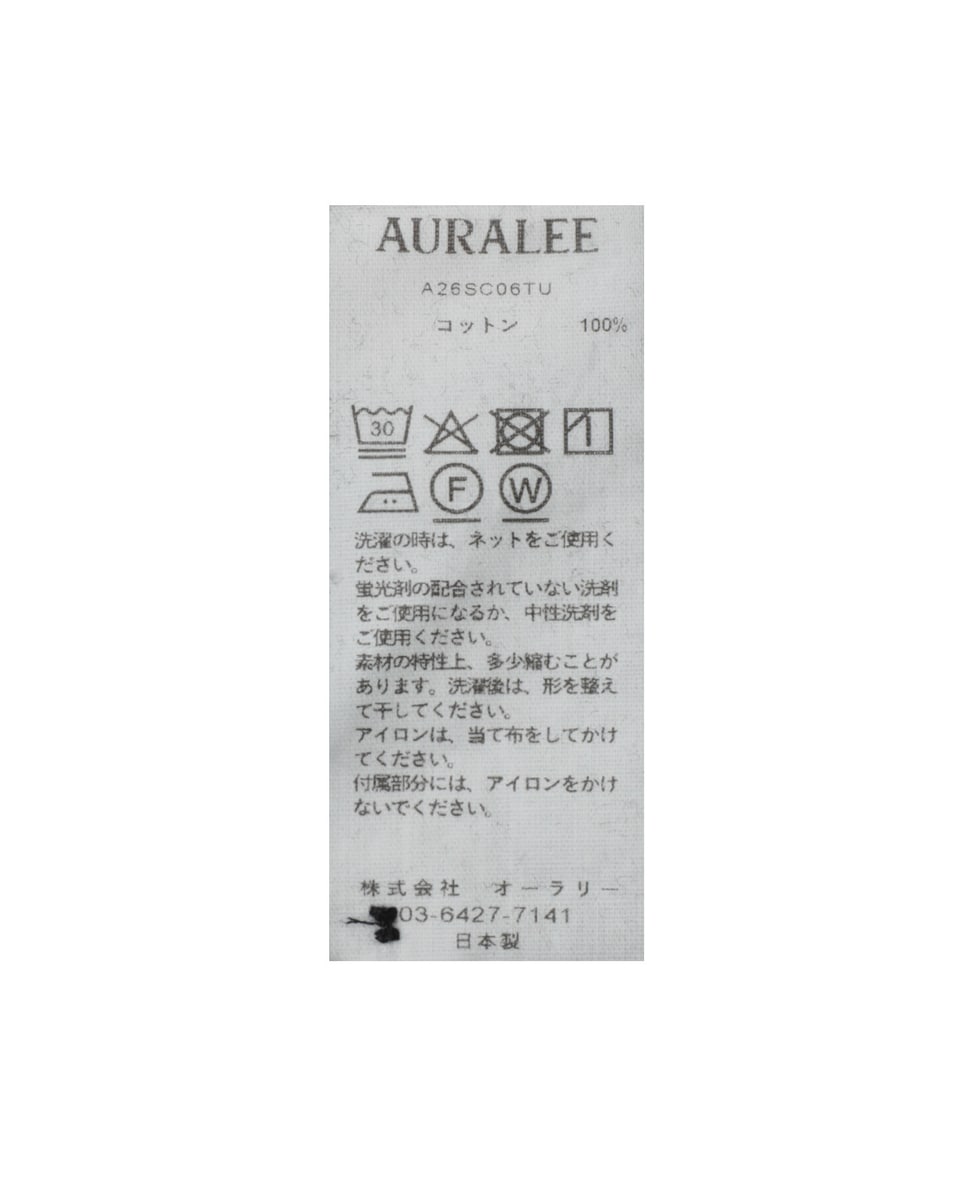 【AURALEE/オーラリー】SMOOTH SOFT BD SWEAT CARDIGAN 詳細画像 ブラック 6