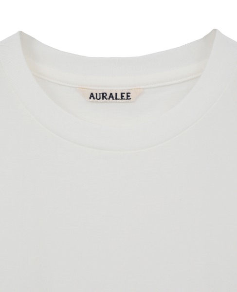 【AURALEE/オーラリー】HIGH GAUGE COTTON JERSEY TEE 詳細画像 ホワイト 3