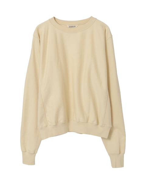 【AURALEE/オーラリー】*ELASTIC HIGH GAUGE SWEAT P/O 詳細画像 生成り 1