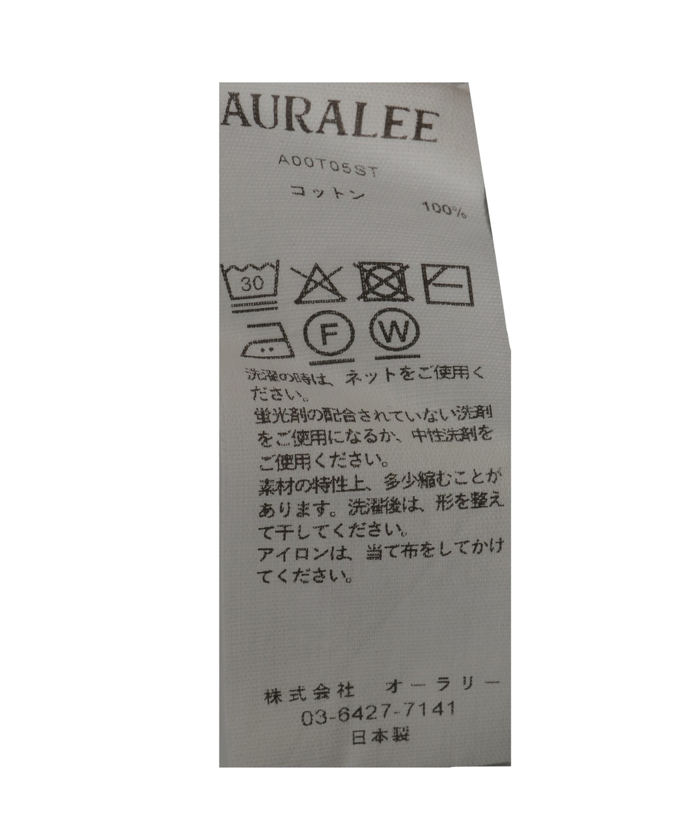 【AURALEE/オーラリー】*SEAMLESS L/S TEE 詳細画像 ホワイト 5