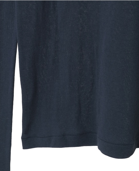 【AURALEE/オーラリー】*SUPER HIGH GAUGE SHEER RIB L/S TEE 詳細画像 ネイビー 5