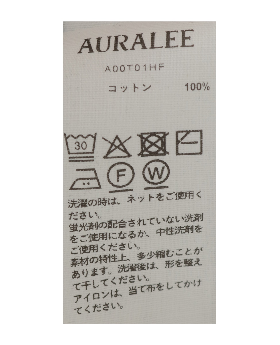 【AURALEE/オーラリー】*SUPER HIGH GAUGE SHEER RIB L/S TEE 詳細画像 ブラック 5