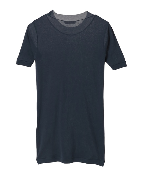 【AURALEE/オーラリー】*SUPER HIGH GAUGE SHEER RIB TEE 詳細画像 ネイビー 2