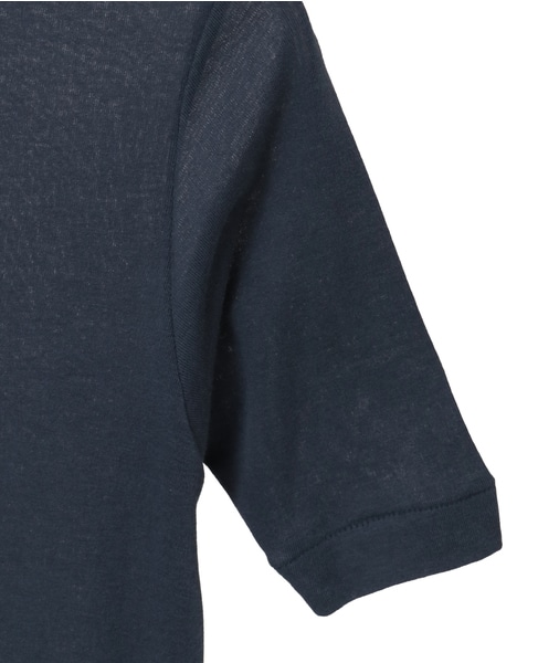 【AURALEE/オーラリー】*SUPER HIGH GAUGE SHEER RIB TEE 詳細画像 ネイビー 4