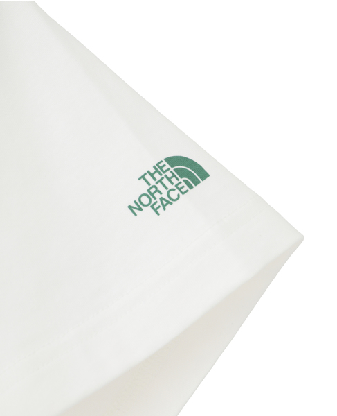 【THE NORTH FACE/ザ・ノース・フェイス】NT32666 GAR Typographic White S/S Tee 詳細画像 グリーン 7