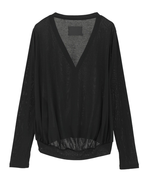 【COGTHEBIGSMOKE/コグザビッグスモーク】NADINE RAGLAN CARDIGAN 詳細画像 ブラック 2