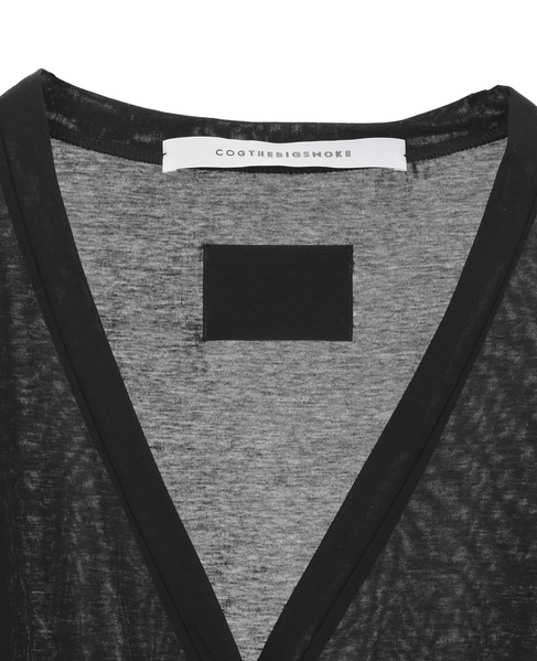 【COGTHEBIGSMOKE/コグザビッグスモーク】NADINE RAGLAN CARDIGAN 詳細画像 ブラック 3