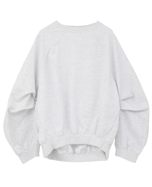 【COGTHEBIGSMOKE/コグザビッグスモーク】LEILA WIDE CUFF SWEAT SHIRT 詳細画像 ライトグレー 1