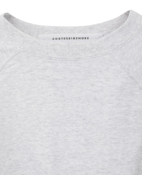 【COGTHEBIGSMOKE/コグザビッグスモーク】LEILA WIDE CUFF SWEAT SHIRT 詳細画像 ライトグレー 3