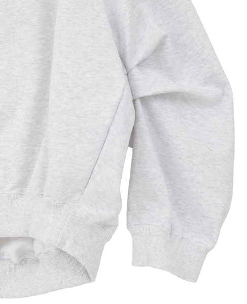 【COGTHEBIGSMOKE/コグザビッグスモーク】LEILA WIDE CUFF SWEAT SHIRT 詳細画像 ライトグレー 5