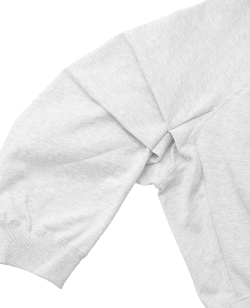 【COGTHEBIGSMOKE/コグザビッグスモーク】LEILA WIDE CUFF SWEAT SHIRT 詳細画像 ライトグレー 6